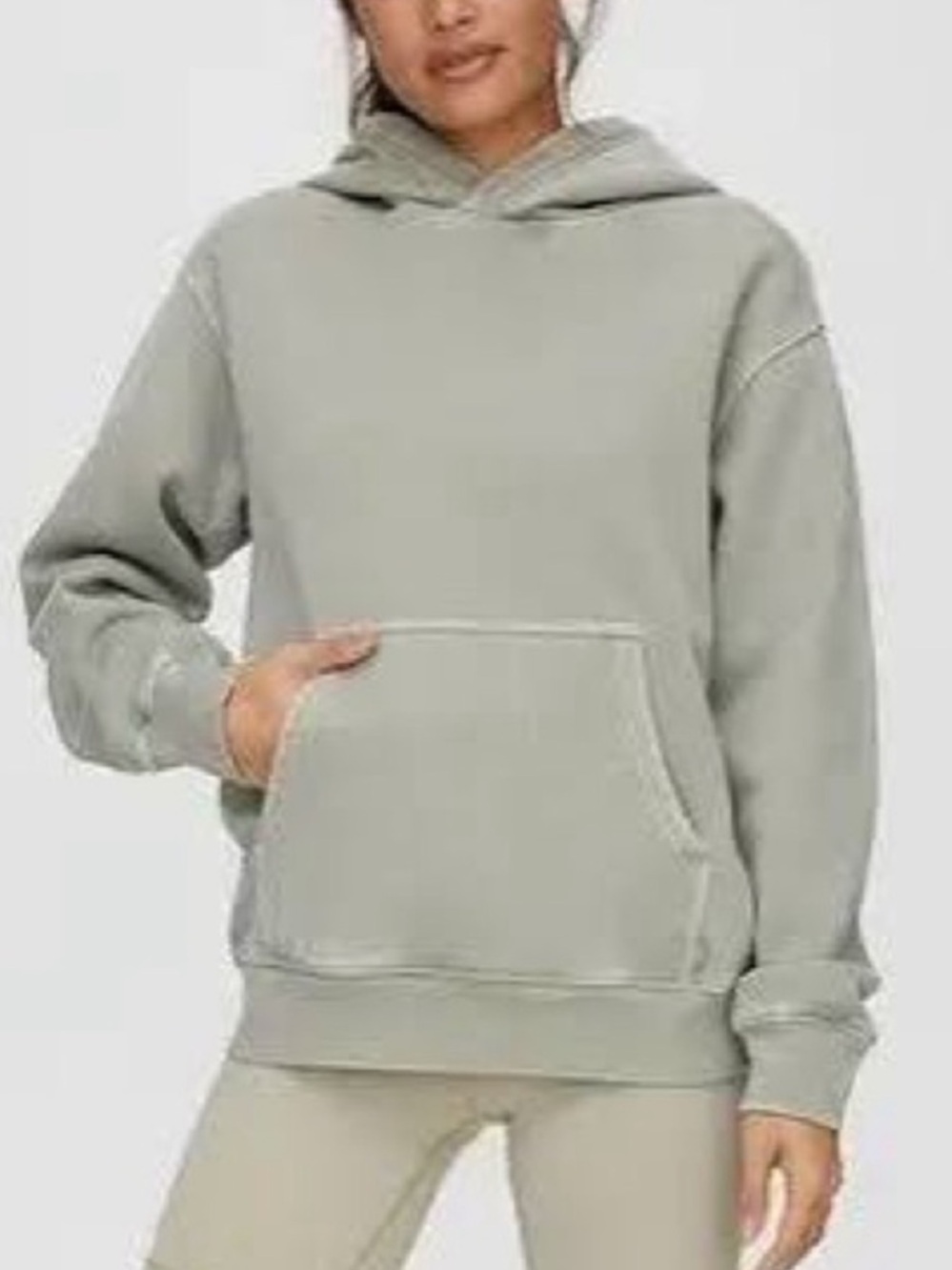 Aritzia Sage green TNA Cozy AF Hoodie Sweatshirt Medium
